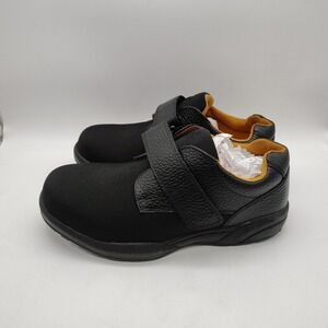 Dr. Comfort Brian X-Depth 6910 Black Leather Stretch Orthotic Men's Shoes 10XW